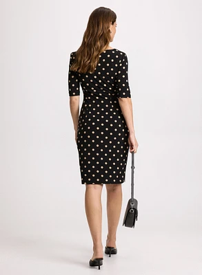 Polka Dot Print Dress