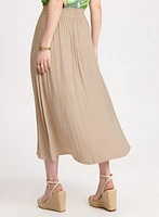 Jupe longue à taille élastique