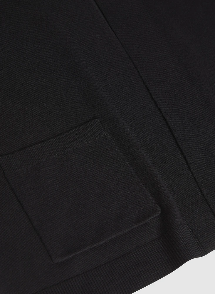 Short Open Front Cardigan