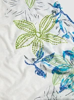 T-shirt chiné à motif floral