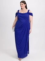 Robe brillante en filet