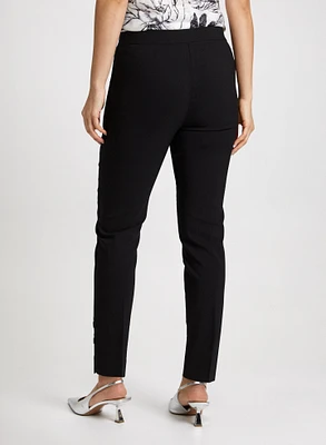 Slim Pull-On Ankle Pants