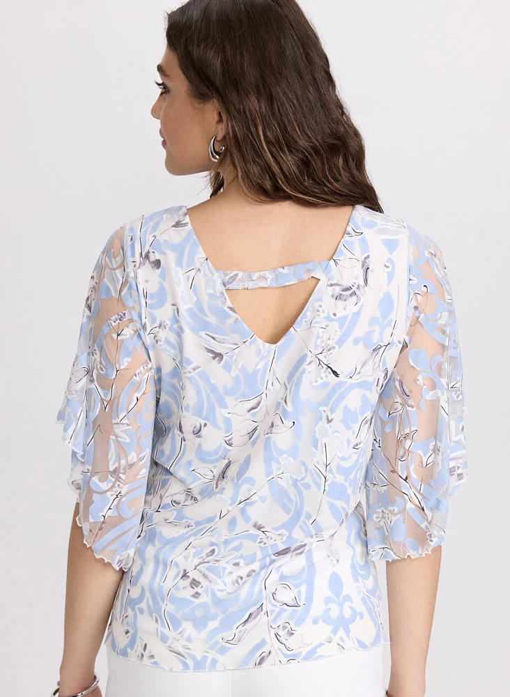 Blouse à motif abstrait