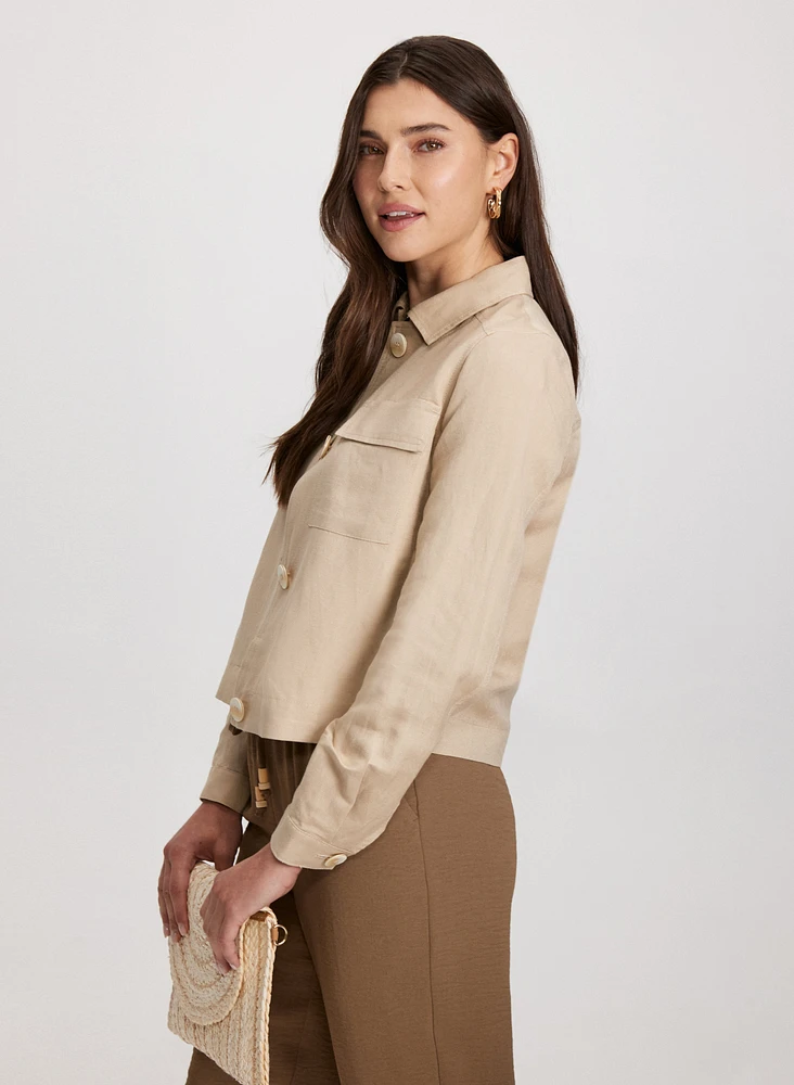 Short Linen Jacket
