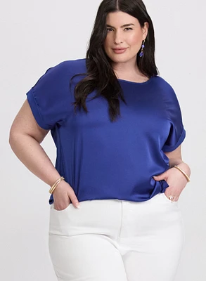 Blouse en satin