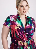 Joseph Ribkoff - Tropical Flounce Front Dress