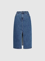 Jupe midi en denim