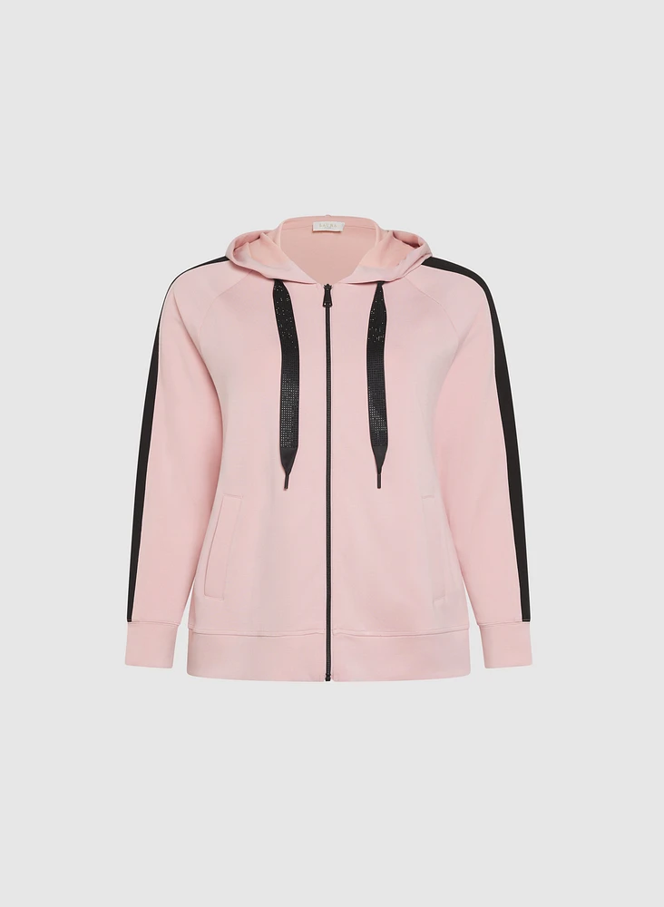 Zip-Up Hoodie Top