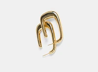 Rectangular Open Hoop Earrings