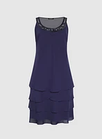 Ensemble à veste et robe en chiffon