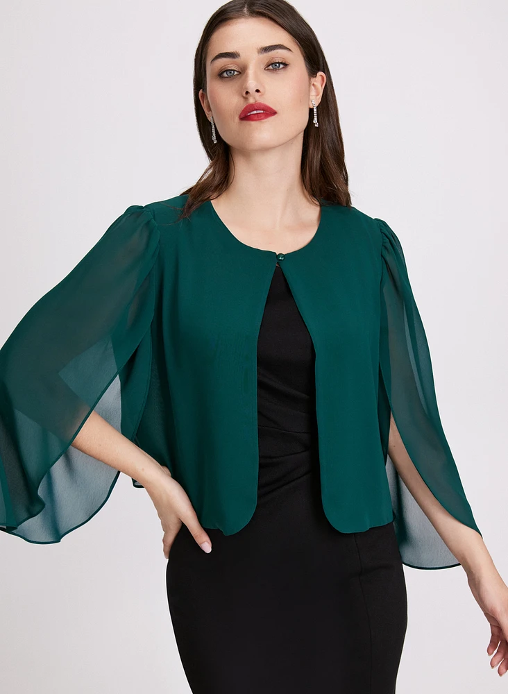 Long Sleeve Chiffon Bolero