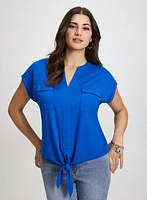 Flap Pocket Detail Top