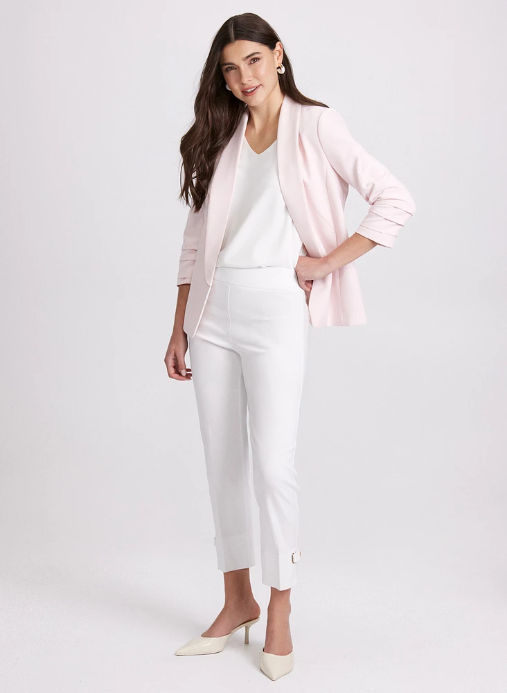 Open Twill Jacket & Sofia Slim-Leg Pants