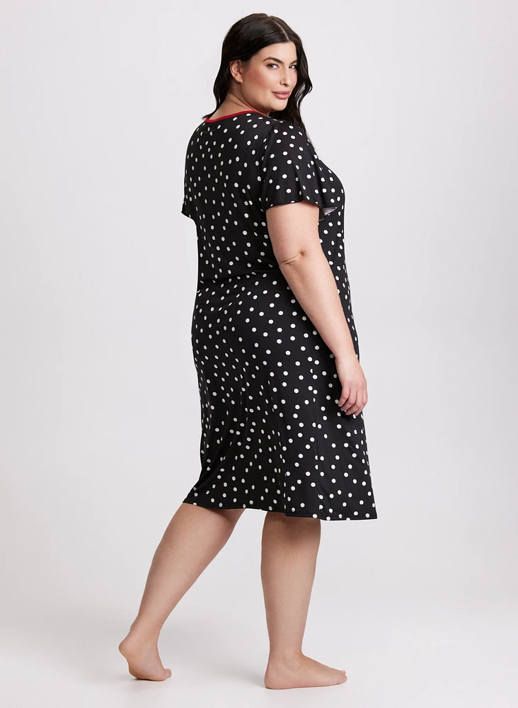 Polka Dot Night Gown