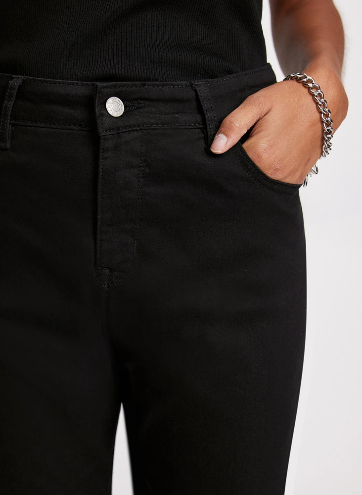 Slim Leg Denim Capris