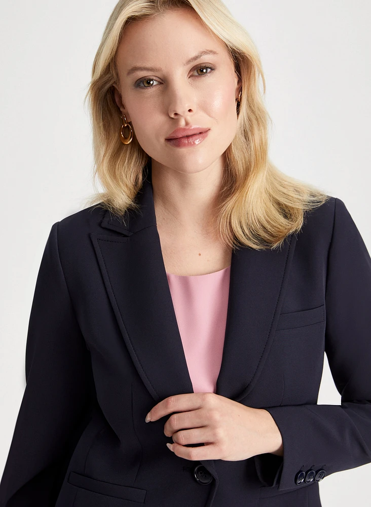 Notched Collar Blazer