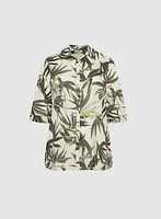 Leaf Print Blouse