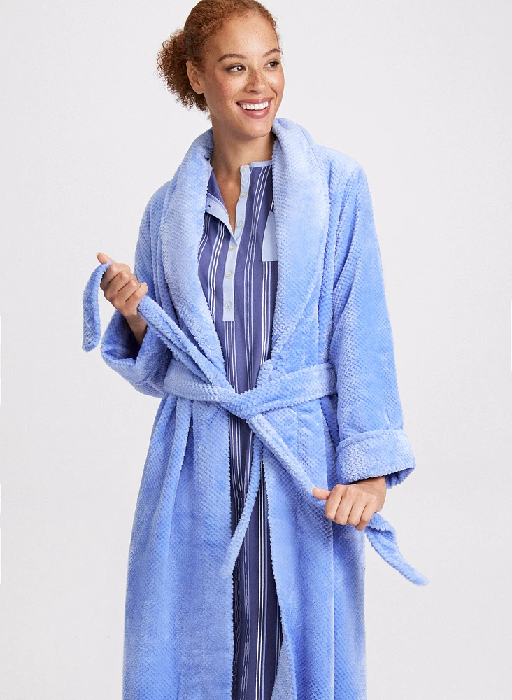 Belted Fleece Robe