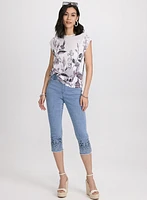 Floral Burnout T-Shirt