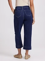 Cropped Wide-Leg Jeans