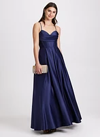 Satin Corset Ballgown Dress