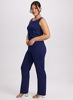 Sequined Mesh Jacket, Top & Pants Set