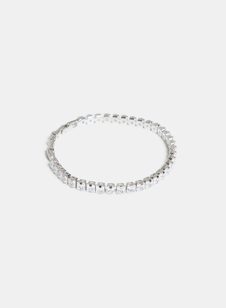 Bracelet de tennis à zircons cubiques