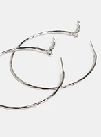 Faceted Hoop Earrings