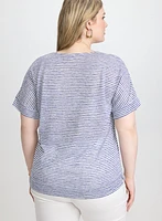 Striped Short Sleeve Top