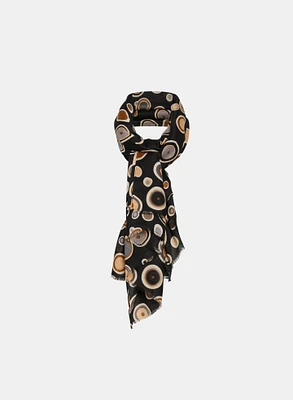 Polka Dot Print Scarf