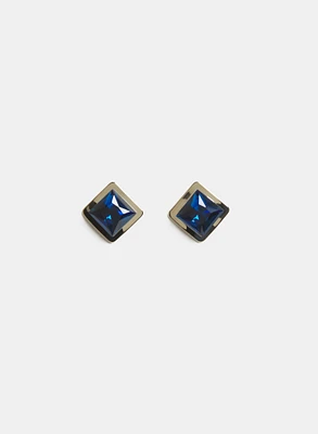 Boucles d'oreilles à pierres facettées 