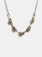 Two-Tone Chain Link Necklace