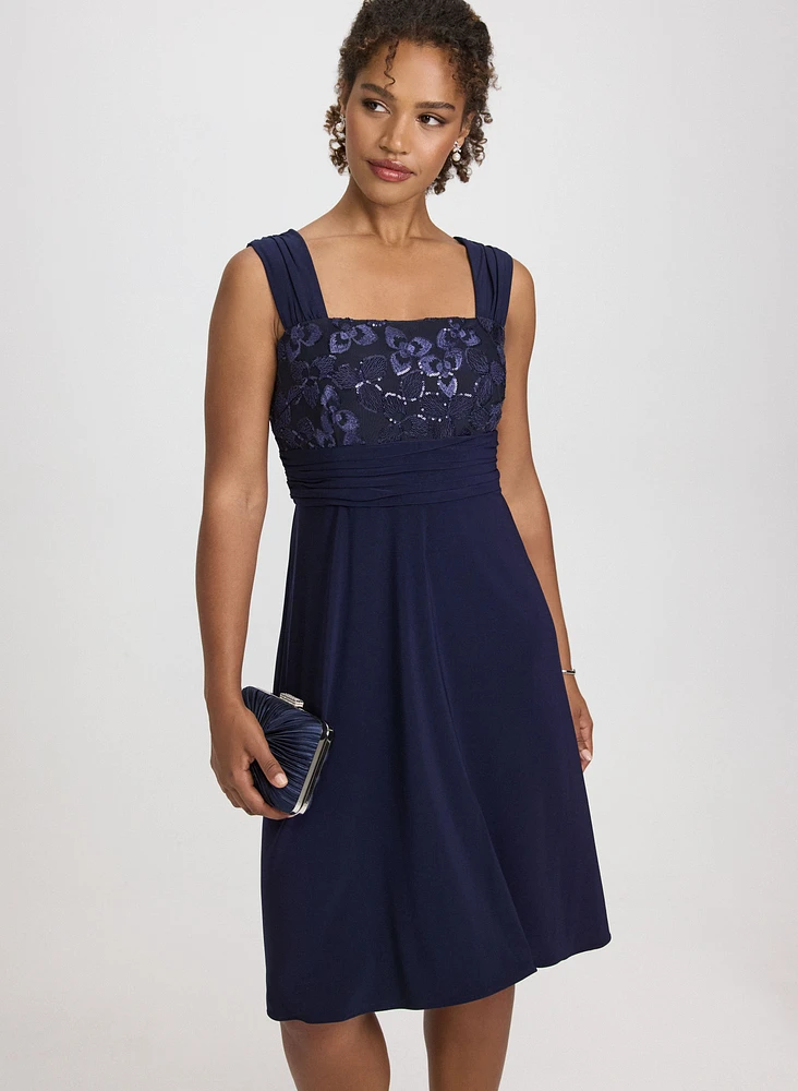 Ensemble de robe et veste à paillettes