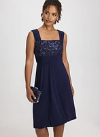 Ensemble de robe et veste à paillettes