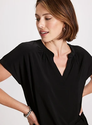 Flutter Sleeve V-Neck Top