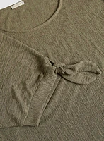 Tied Sleeves Top