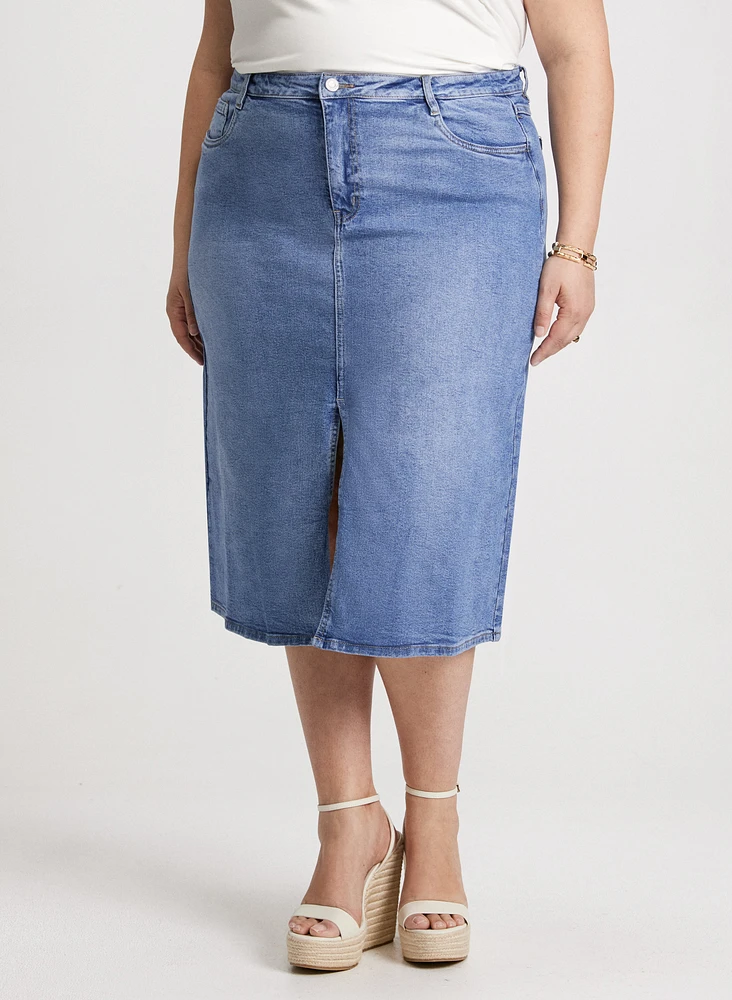 Joseph Ribkoff - Jupe midi en denim