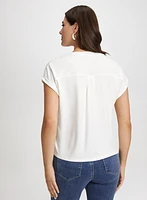 Flap Pocket Detail Top