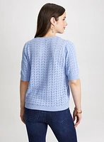 Pull ras-du-cou en tricot