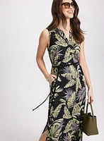 Palm Print Dress