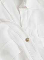 Blouse boutonnée à détail noué