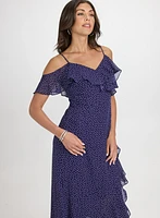 Polka Dot Chiffon Dress