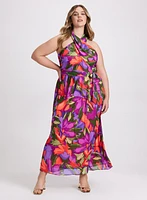 Tropical Print Dress