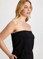 Strapless Wide-Leg Jumpsuit