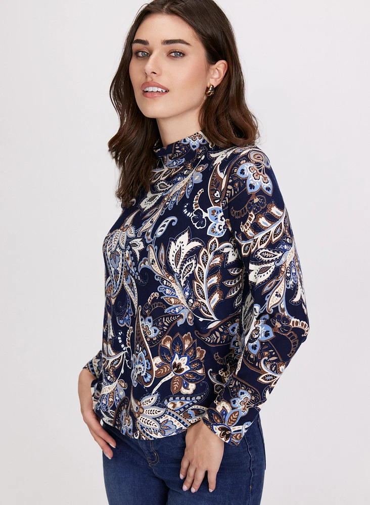 Paisley Print Top