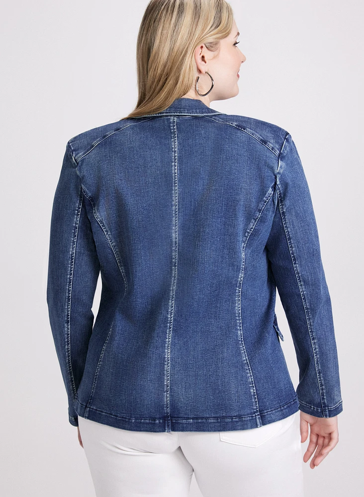 Joseph Ribkoff - Button Denim Jacket