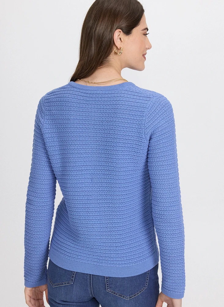Cardigan en tricot textur