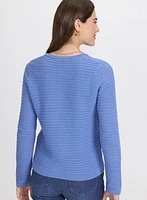 Cardigan en tricot textur