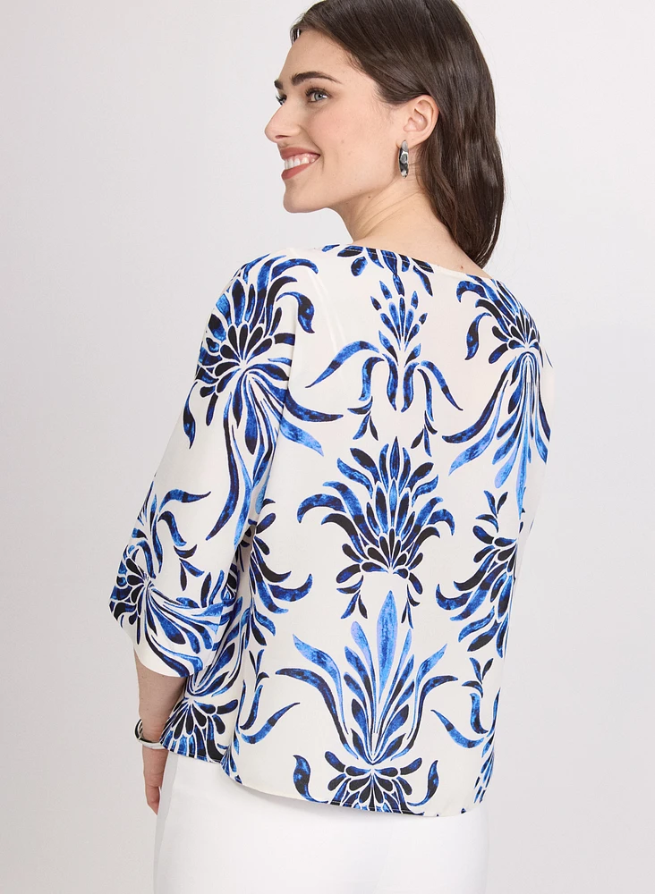 Baroque Print Blouse