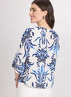 Baroque Print Blouse